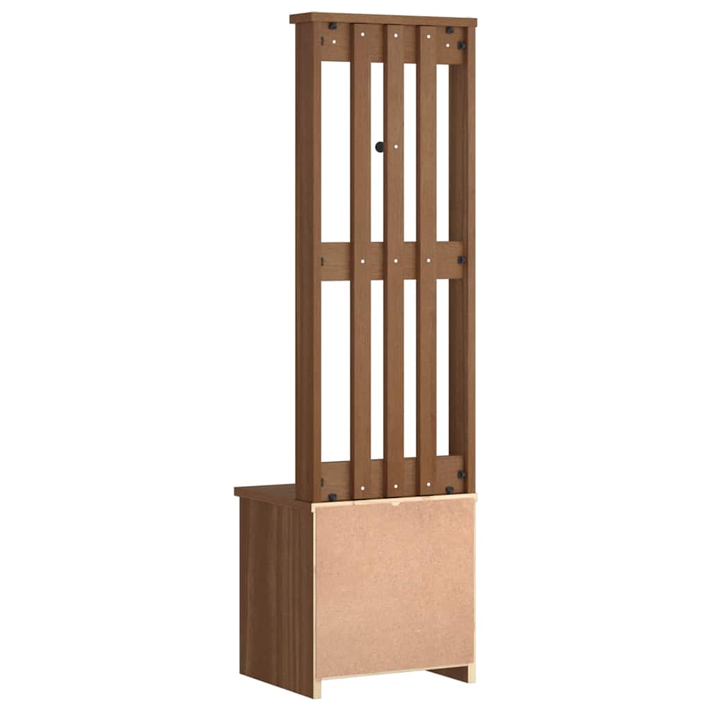 Solid Wood Pine Hall Tree SANDENS 45x40x159.5 cm
