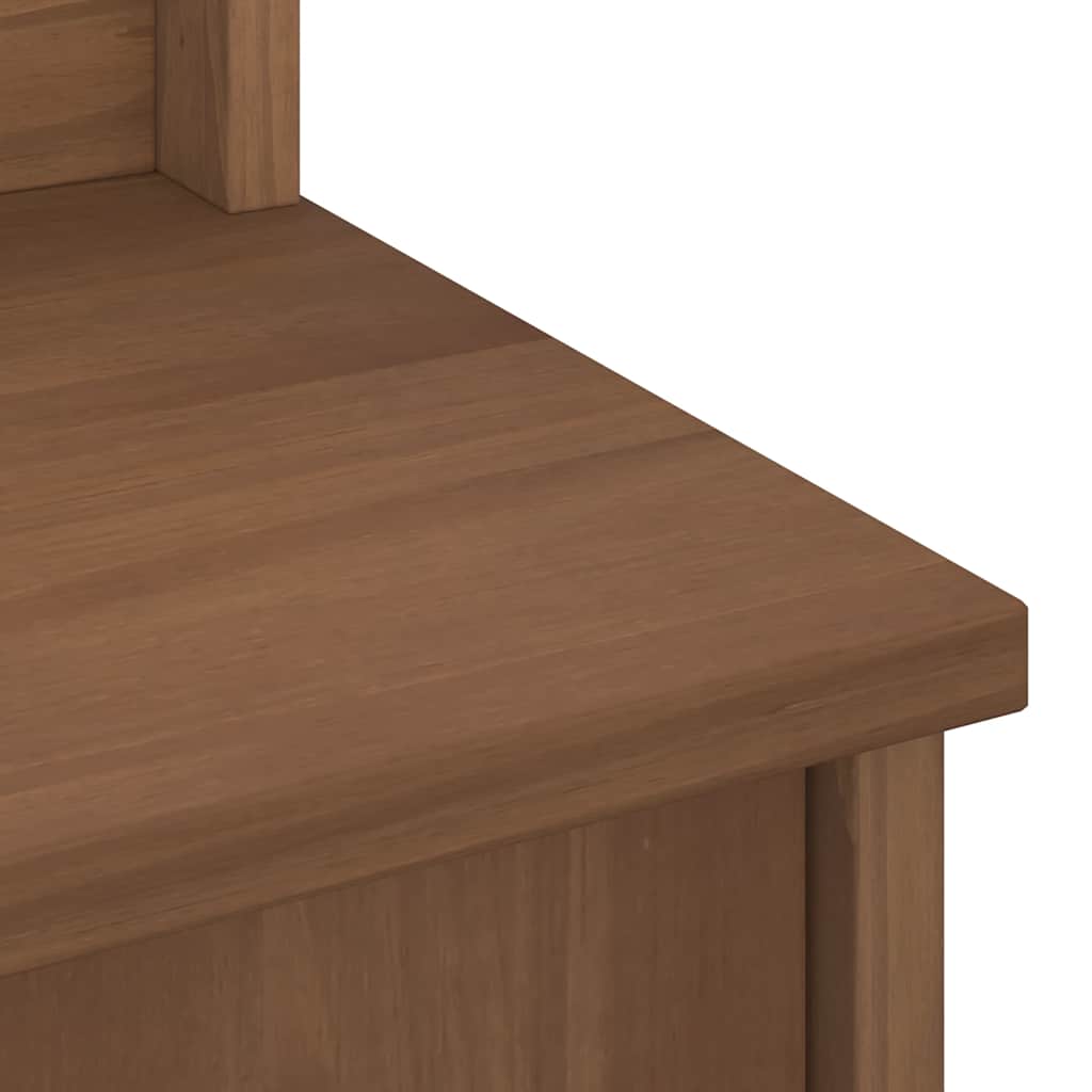 Solid Pine Wood Hall Tree SANDENS, 45x40x159.5 cm, Natural Finish