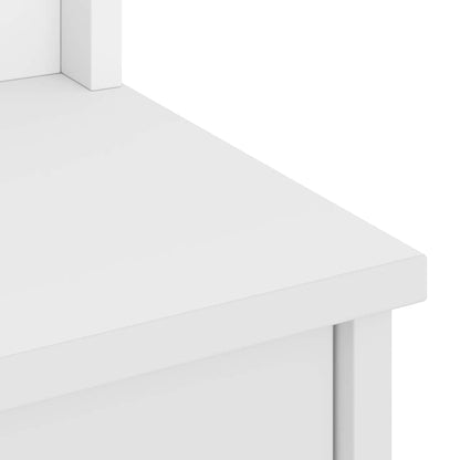 Solid Pine Hall Tree SANDENS White 45x40x159.5 cm