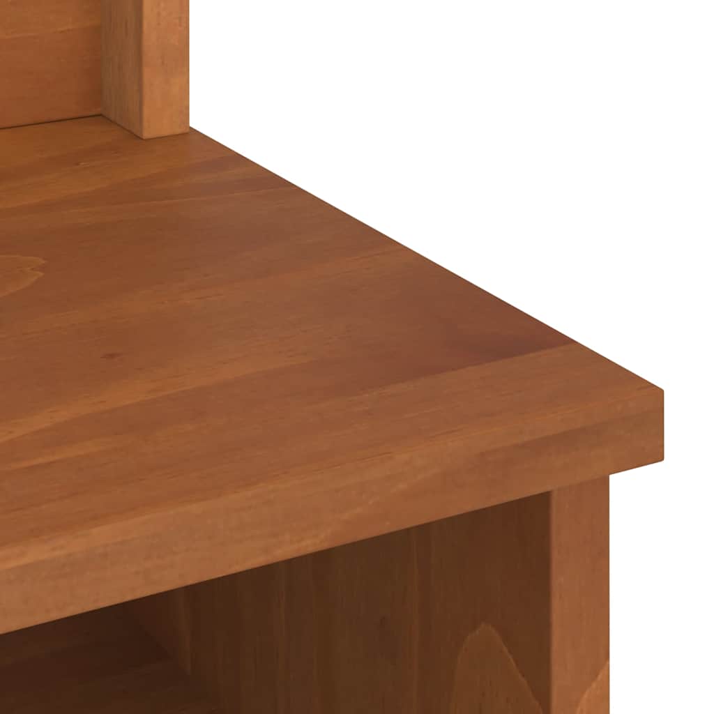 Solid Pine Wood Hall Tree SANDENS 87x40x159.5cm with Storage