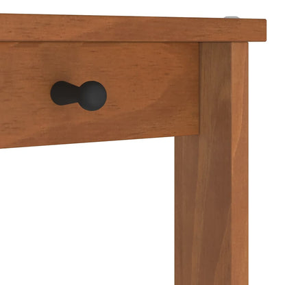 Solid Pine Wood Hall Tree SANDENS 87x40x159.5cm with Storage