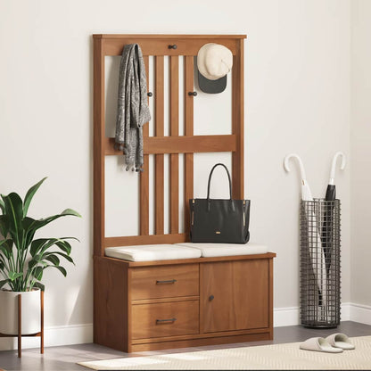 Solid Wood Pine Hall Tree SANDENS - 87x40x159.5cm