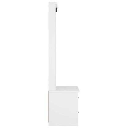 Hall Tree SANDENS White 87x40x159.5cm Solid Wood Pine