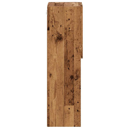 TV Cabinets with LED Lights 2 pcs Old Wood 30.5x30x102 cm
