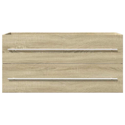 Sonoma Oak Sink Cabinet 100x38.5x48 cm - Durable Engineered Wood
