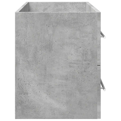 Concrete Grey Engineered Wood Sink Cabinet, 100x38.5x48 cm