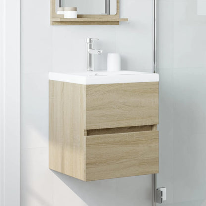 Sonoma Oak Sink Cabinet, 41x38.5x45cm, Engineered Wood Finish