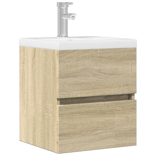 Sonoma Oak Sink Cabinet, 41x38.5x45cm, Engineered Wood Finish