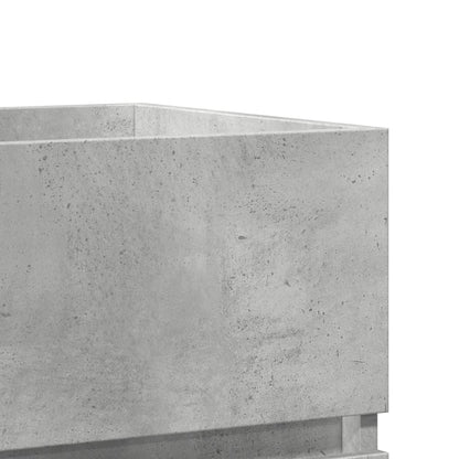 Concrete Grey Engineered Wood Sink Cabinet - 41x38.5x45 cm