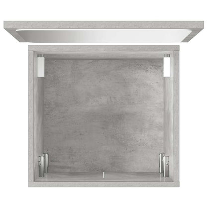 Concrete Grey 2-Piece Bathroom Furniture Set - Engineered Wood