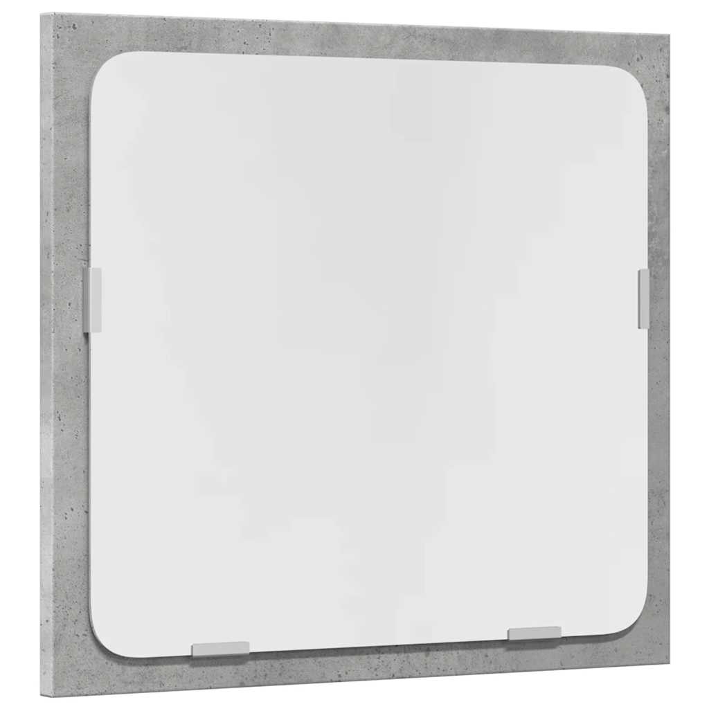 Concrete Grey 2-Piece Bathroom Furniture Set - Engineered Wood