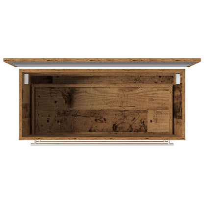 Rustic Old Wood 2-Piece Bathroom Furniture Set - Engineered Wood