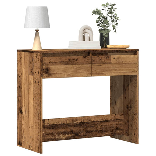 Rustic Console Table 89x41x76.5 cm Engineered Wood - Vintage Charm