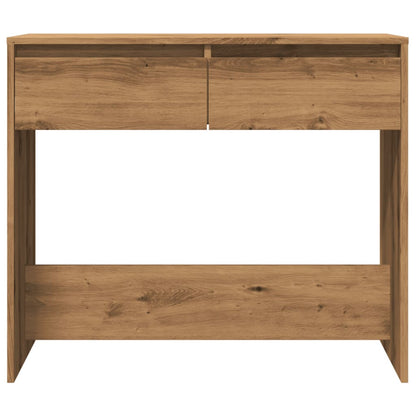 Artisan Oak Console Table 89x41x76.5 cm - Engineered Wood Elegance