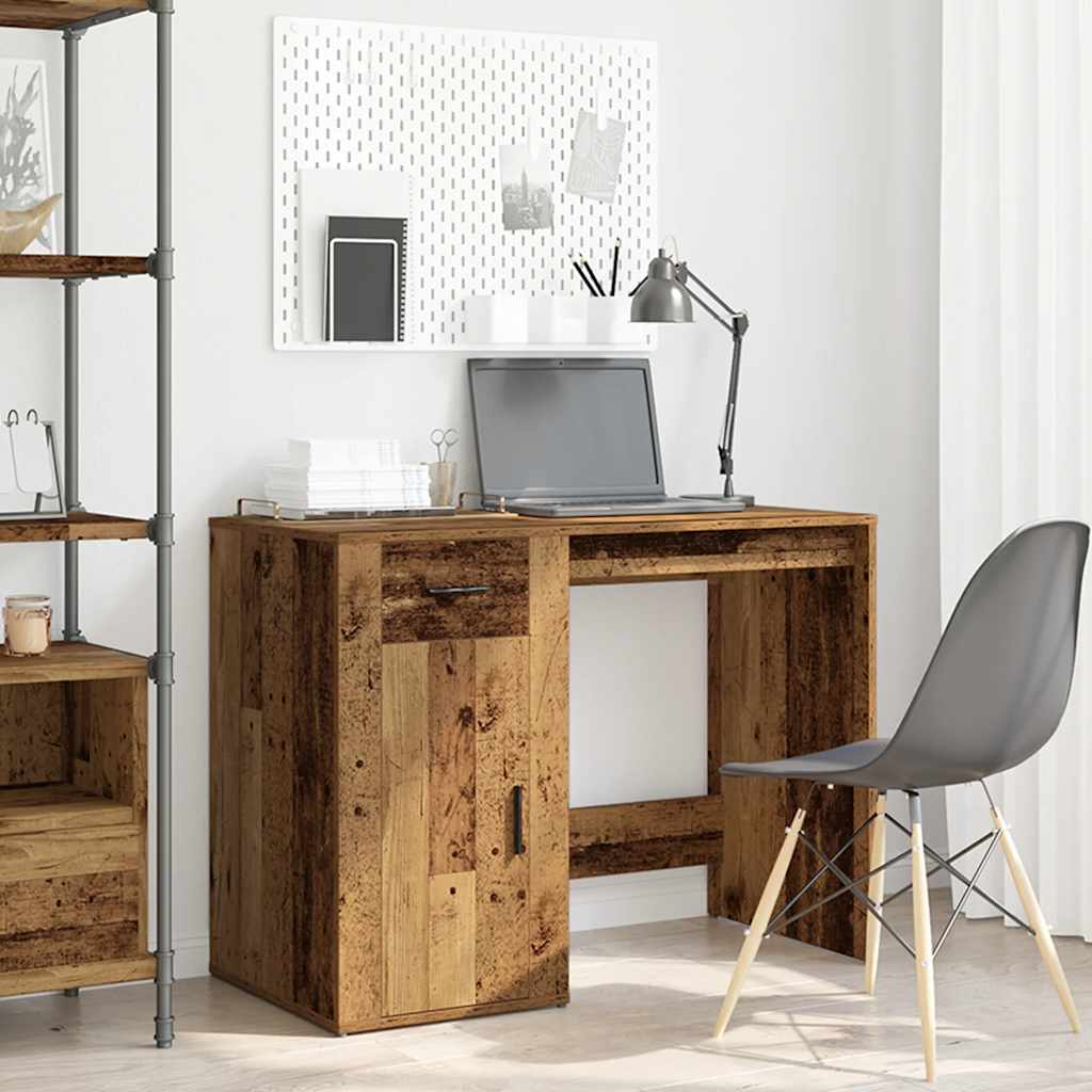 Vintage-Style Engineered Wood Desk, 100x49x75 cm, Rustic Charm