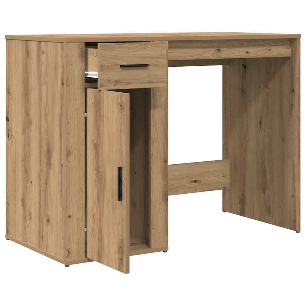 Oak Desk Artisan 100x49x75 cm - Stylish Engineered Wood Design