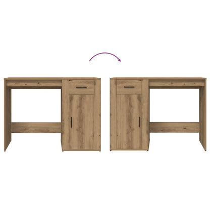 Oak Desk Artisan 100x49x75 cm - Stylish Engineered Wood Design