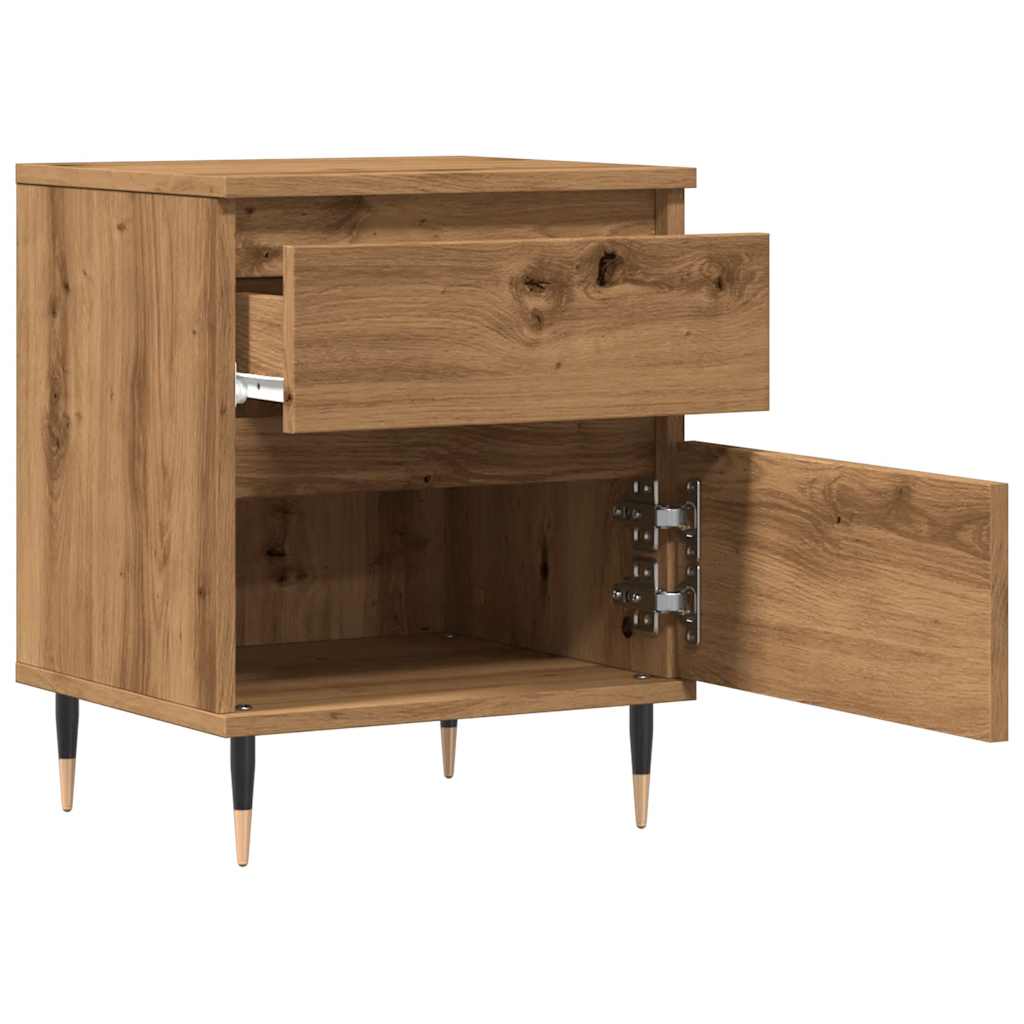 Bedside Cabinet Artisan Oak 40x35x50 cm Engineered Wood