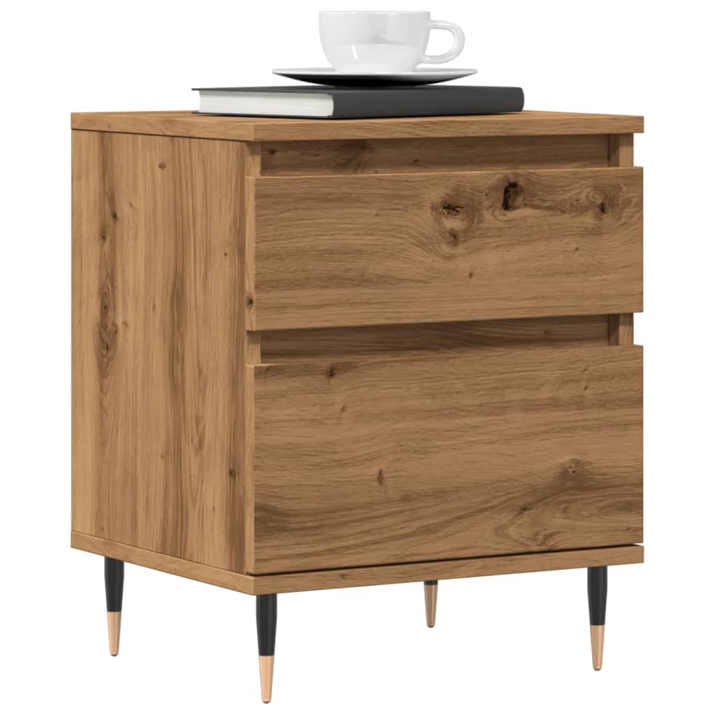 Bedside Cabinet Artisan Oak 40x35x50 cm Engineered Wood