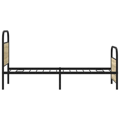 Sonoma Oak Small Single Bed Frame 75x190 cm - Engineered Wood