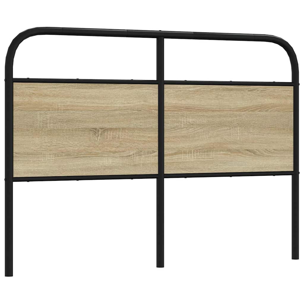 Sonoma Oak Headboard, Steel & Wood, 135 cm - Stylish & Durable