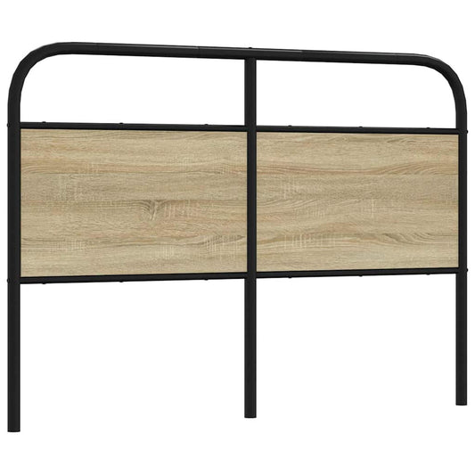 Sonoma Oak Headboard, Steel & Wood, 135 cm - Stylish & Durable