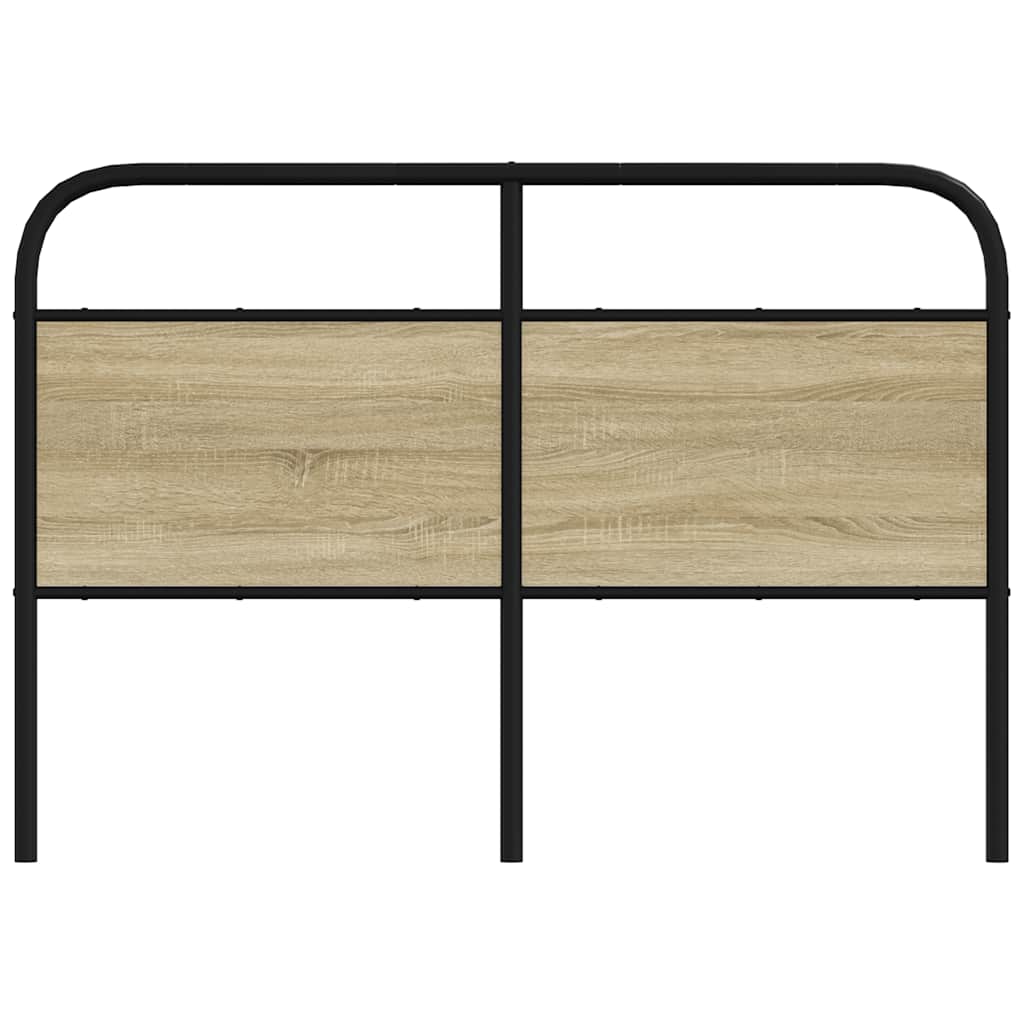 Sonoma Oak Headboard, Steel & Wood, 135 cm - Stylish & Durable