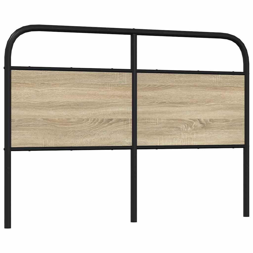 Sonoma Oak Headboard, Steel & Wood, 135 cm - Stylish & Durable