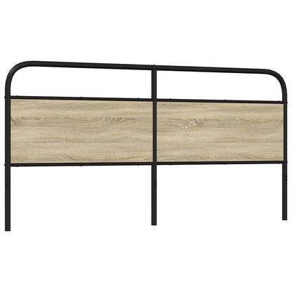 Sonoma Oak Headboard 200 cm - Steel & Engineered Wood Design