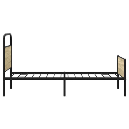 Sonoma Oak Engineered Wood Bed Frame 90x190 cm - No Mattress