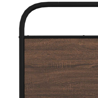 Bed Frame without Mattress 120x190 cm Small Double Brown Oak Engineered Wood