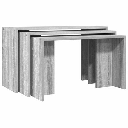Grey Sonoma Engineered Wood Nesting Tables Set of 3
