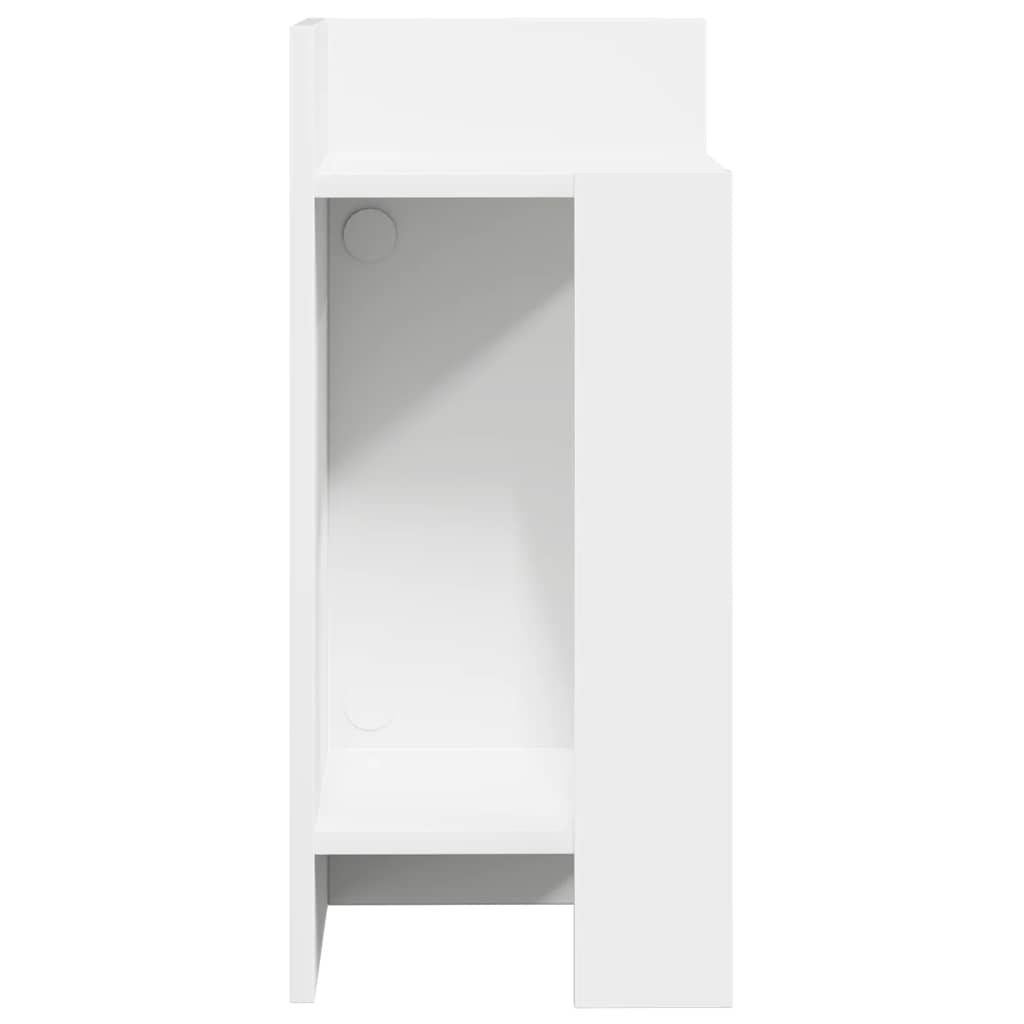 Black Wooden Side Table with Shelf - 25.5x27x60 cm Stylish Design