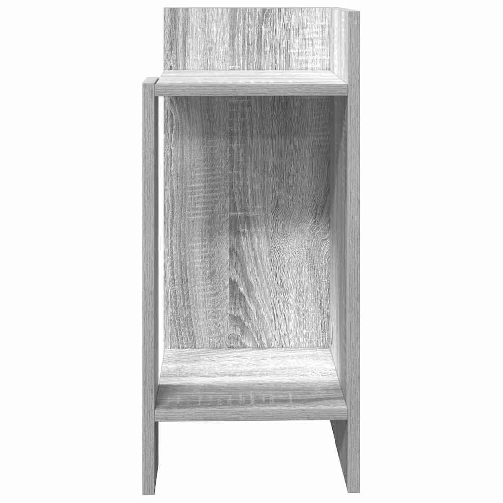 Grey Sonoma Side Tables with Shelf - Set of 2, 25.5x27x60 cm