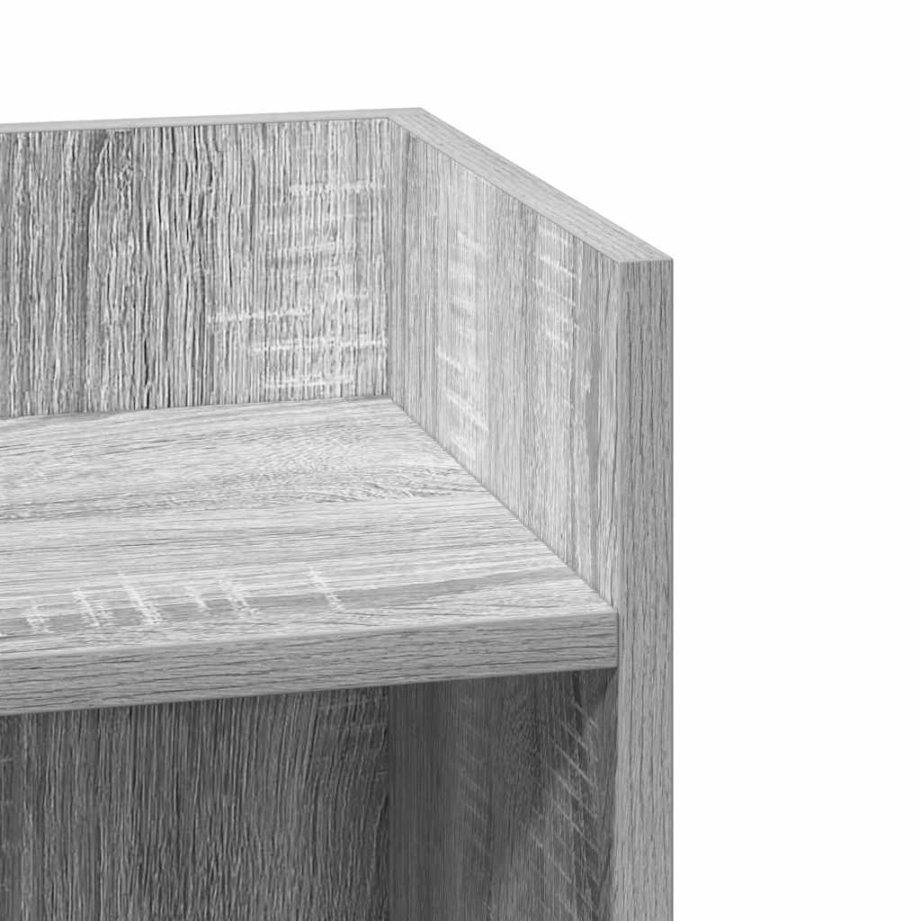 Grey Sonoma Side Tables with Shelf - Set of 2, 25.5x27x60 cm