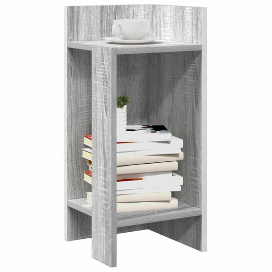 Grey Sonoma Side Tables with Shelf - Set of 2, 25.5x27x60 cm