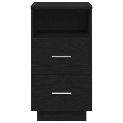 Bedside Cabinets 2 pcs with 2 Drawers Black 36x36x68 cm
