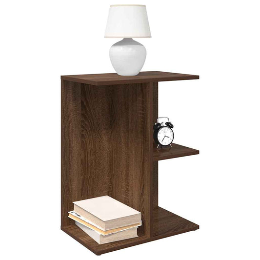 Bedside Table Brown Oak 46.5x29x61 cm Engineered Wood