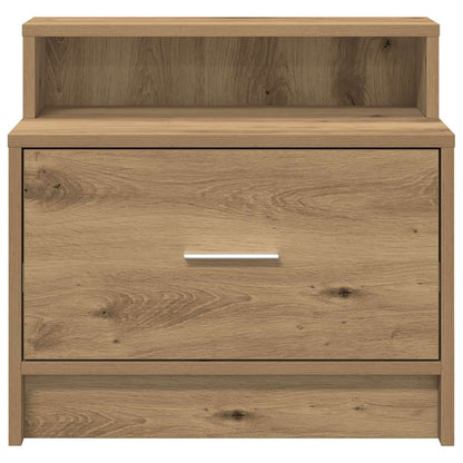 Bedside Cabinet with Drawer Artisan Oak 51x31x47 cm