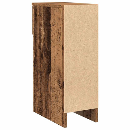 Bedside Cabinet with Drawer Old Wood 20x36x60 cm
