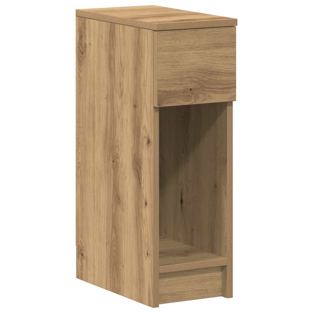 Bedside Cabinet with Drawer Artisan Oak 20x36x60 cm