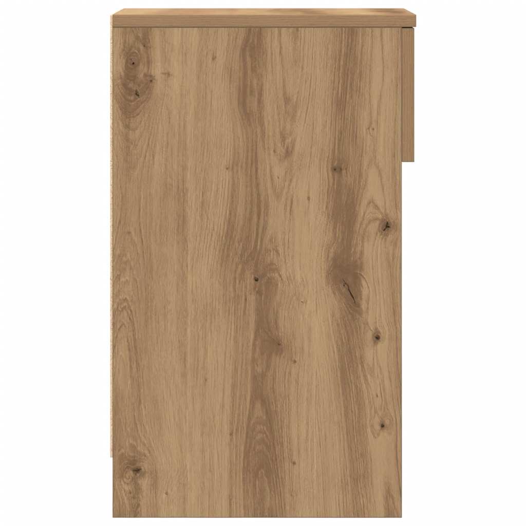Bedside Cabinet with Drawer Artisan Oak 20x36x60 cm