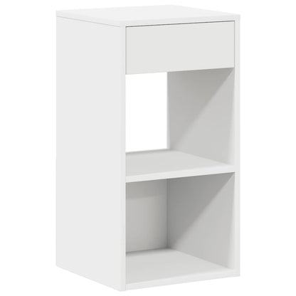 Bedside Cabinet with Drawer White 35x34x66.5 cm