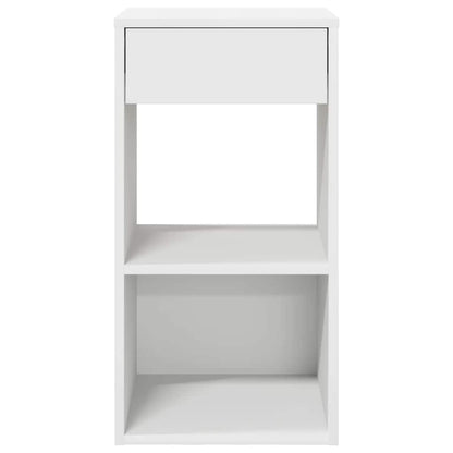 Bedside Cabinet with Drawer White 35x34x66.5 cm