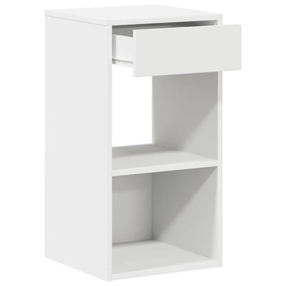 Bedside Cabinet with Drawer White 35x34x66.5 cm