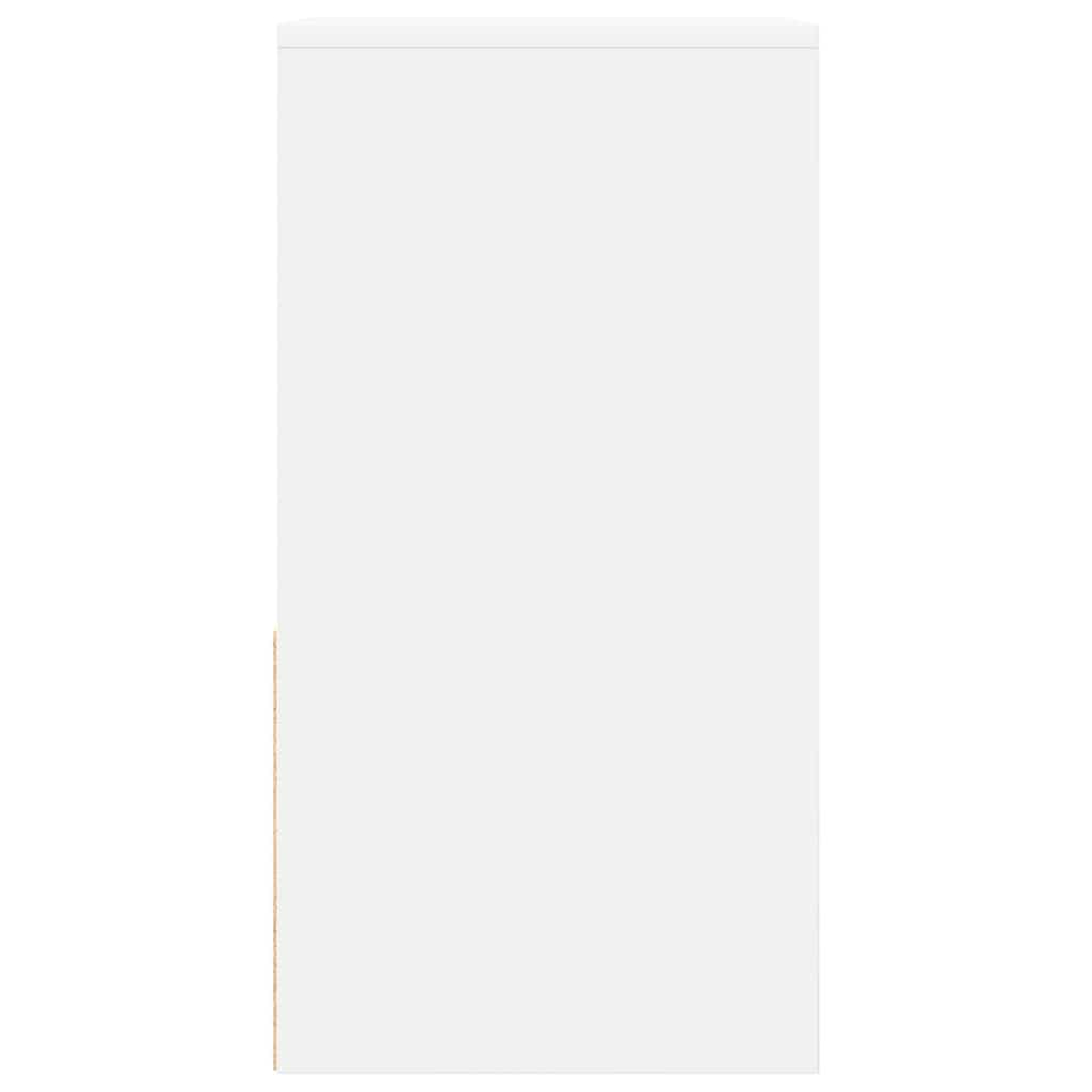 Bedside Cabinet with Drawer White 35x34x66.5 cm