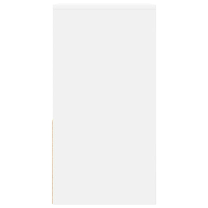 Bedside Cabinet with Drawer White 35x34x66.5 cm