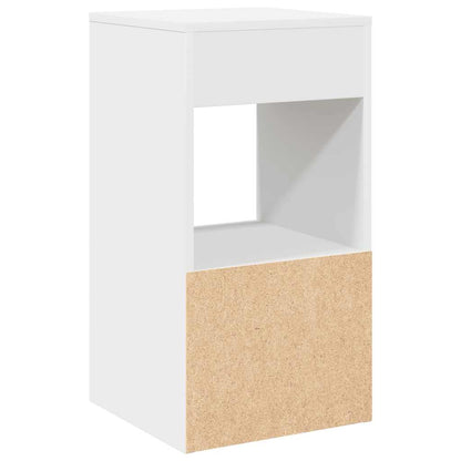Bedside Cabinet with Drawer White 35x34x66.5 cm