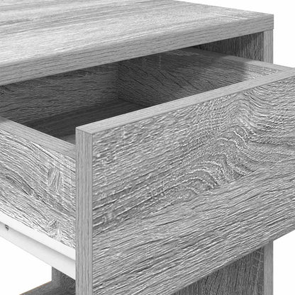 Bedside Cabinet with Drawer Grey Sonoma 35x34x66.5 cm