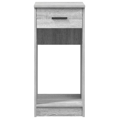 Grey Sonoma Computer Tower Stand with Drawer - 35x45x77 cm